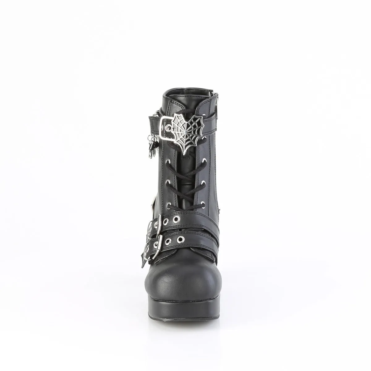 4 Inch Heel GOTHIKA-66 Black Vegan Leather