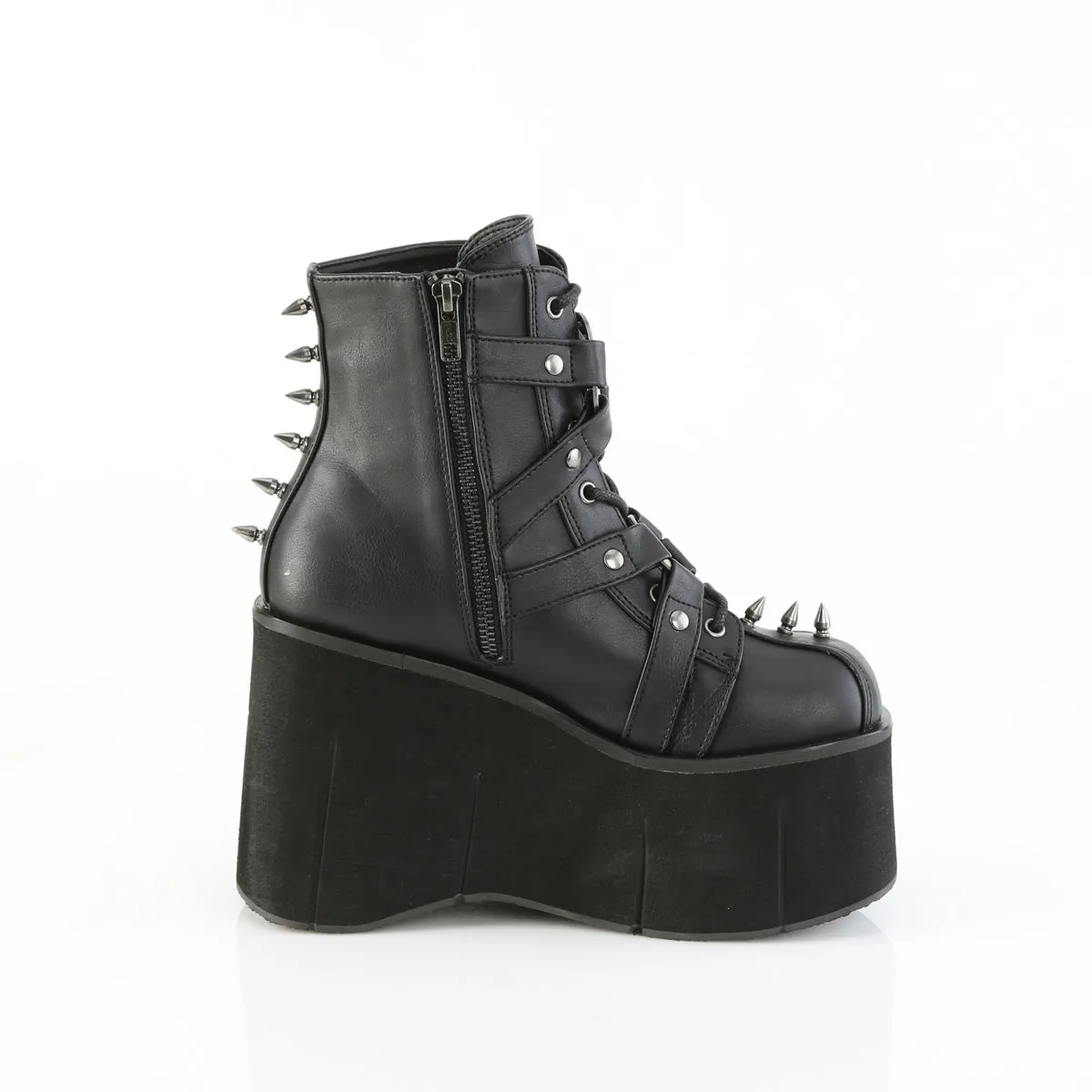 4 Inch Platform KERA-68 Black Vegan Leather