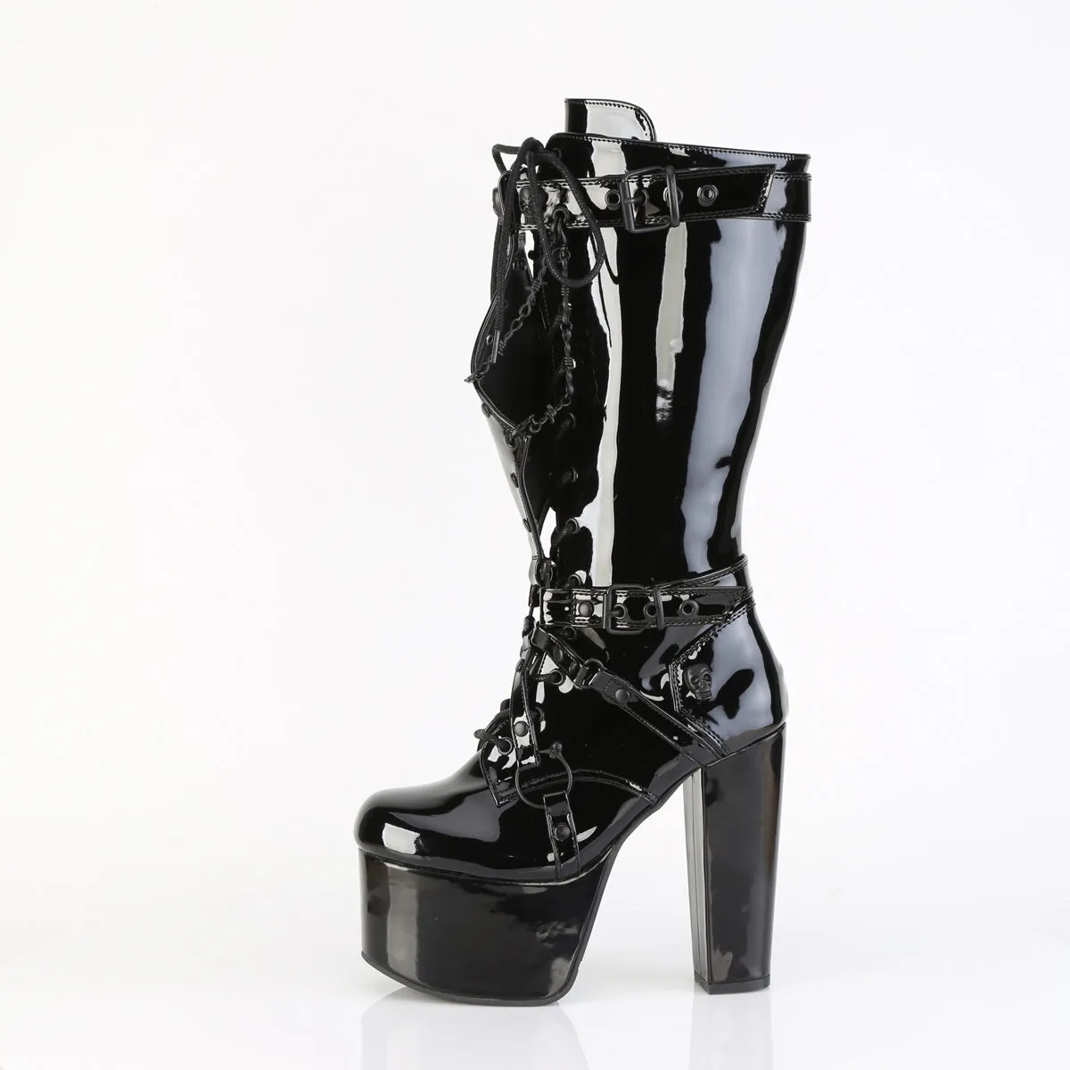 5 Inch Heel TORMENT-218 Black Patent