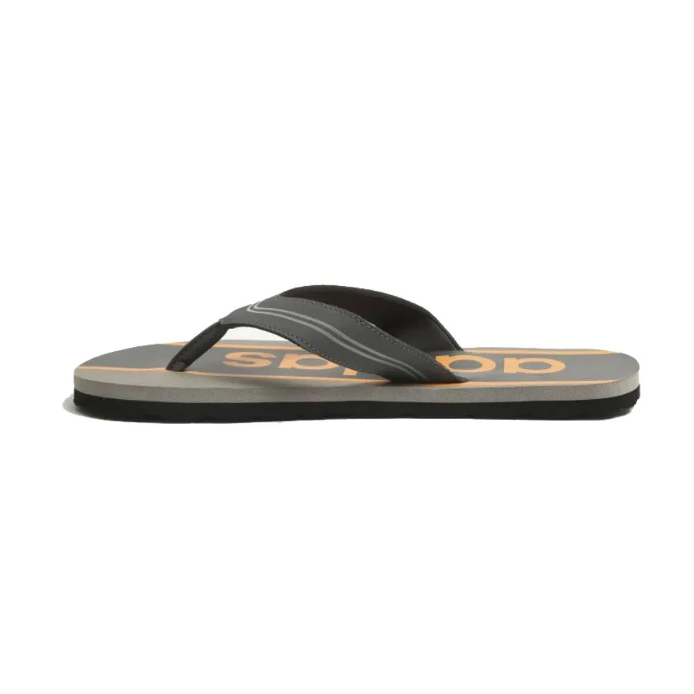 Adidas Men's Glossate Flip Flops Slipper (Grey Six/Orange Rush/Dove Grey)