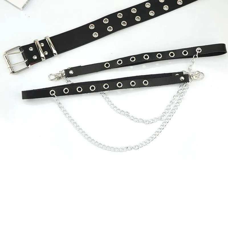 Adjustable Chain Belt Punk