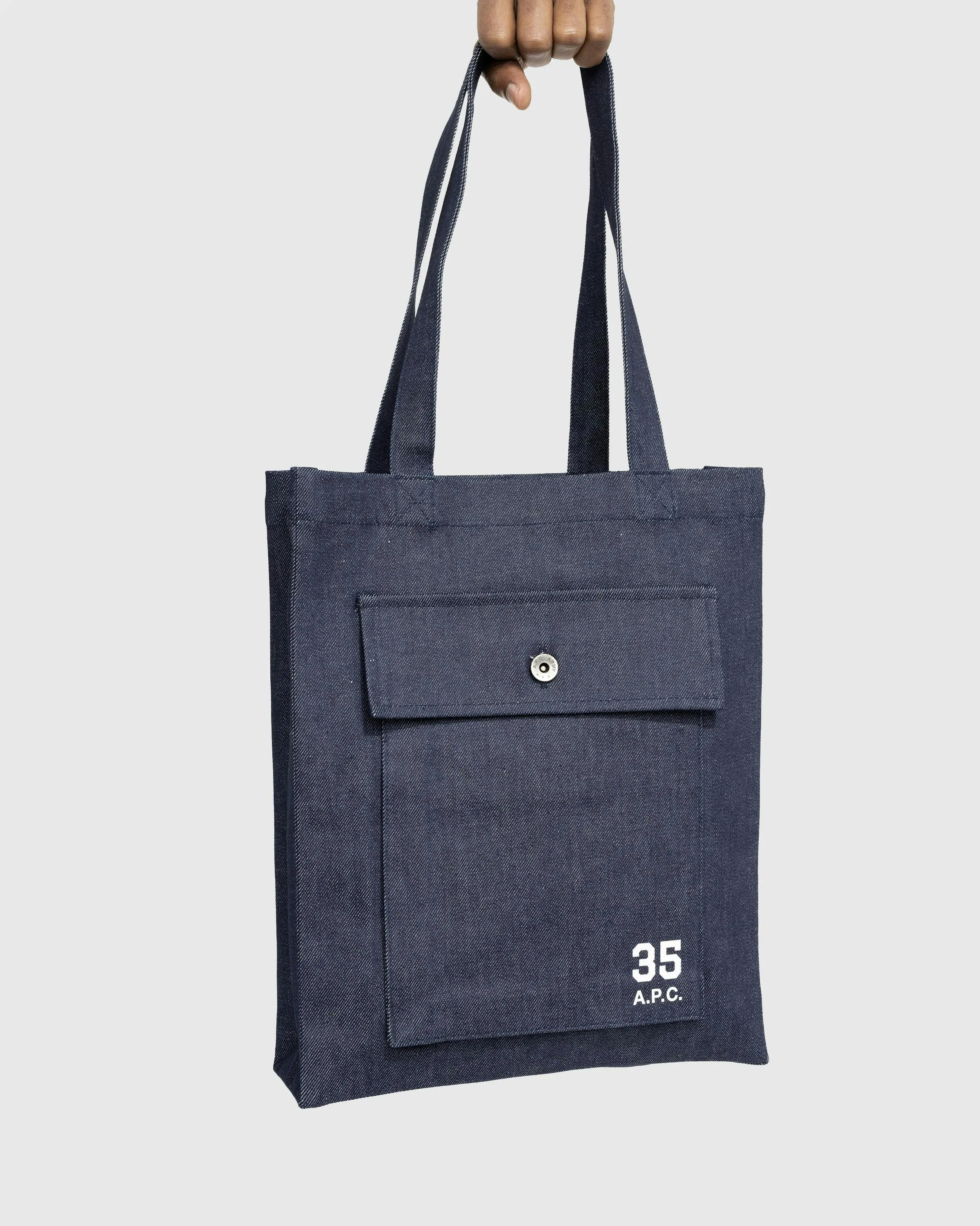 A.P.C. x Jean Touitou – Respect Tote Bag Navy | Highsnobiety Shop