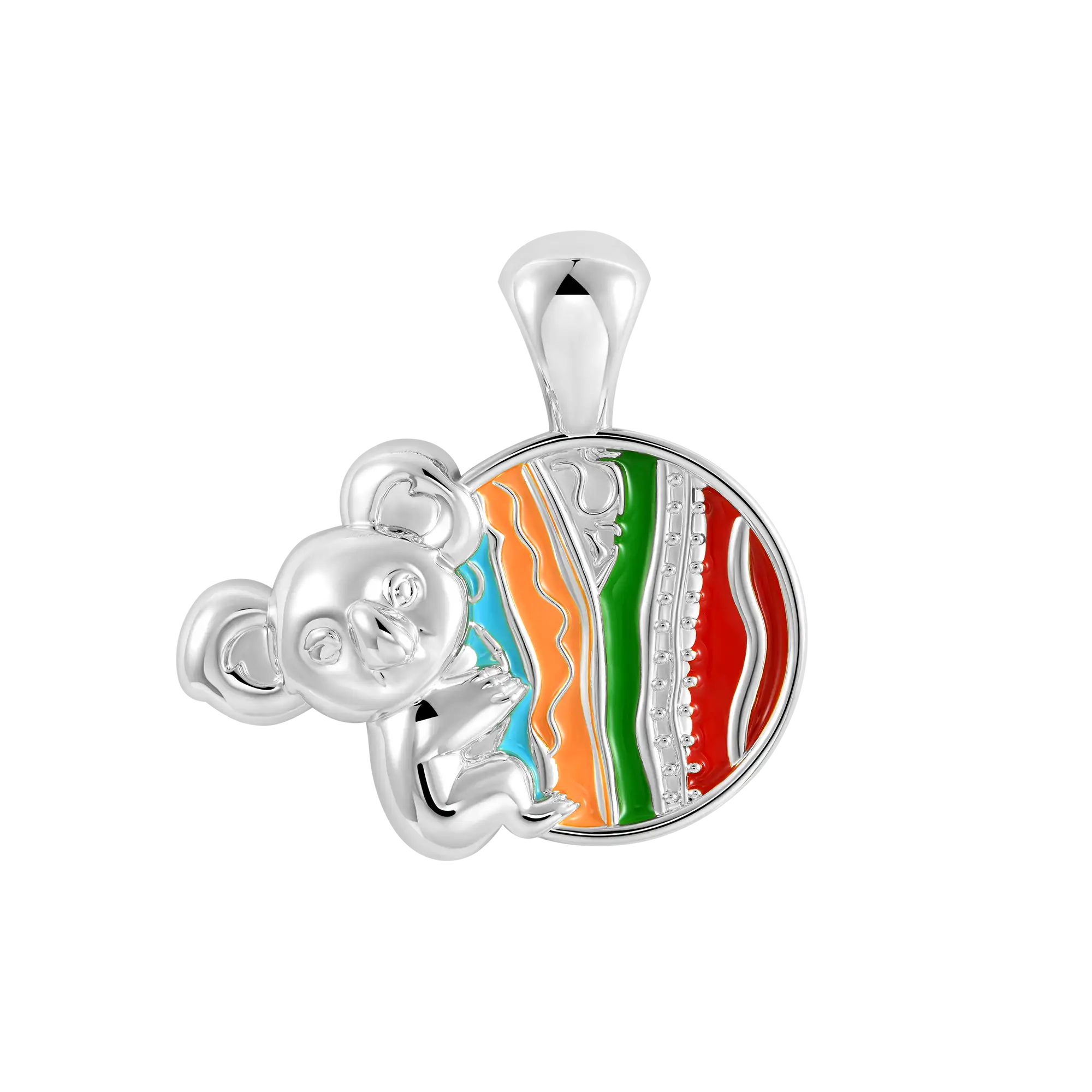 APORRO X COOGI Enamel Sweater Stripes Koala Pendant