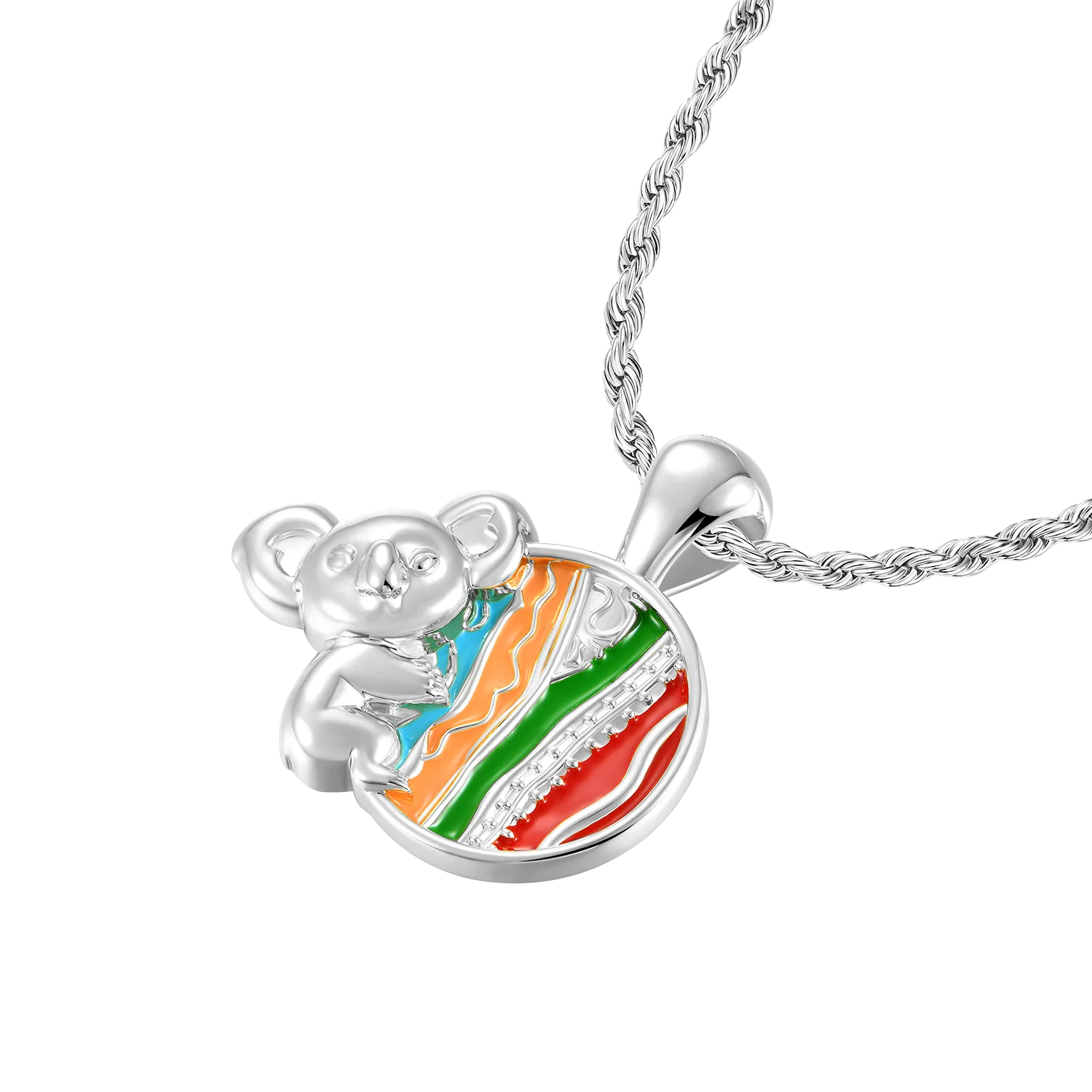 APORRO X COOGI Enamel Sweater Stripes Koala Pendant