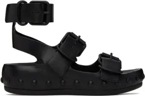 At.Kollektive Black Natacha Ramsay Levi Edition Studded Three Sandals