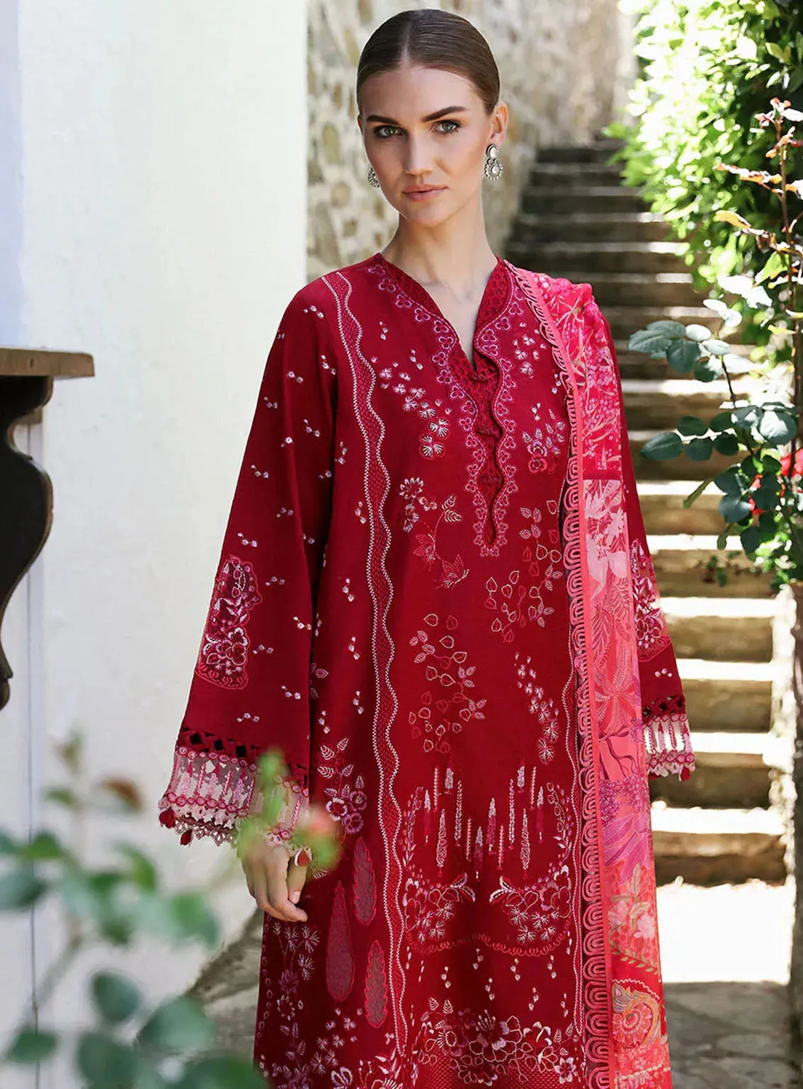 Aylin By Republic WomensWear Embroidered Lawn 3 Piece Unstitched Suit RW24A D5-B