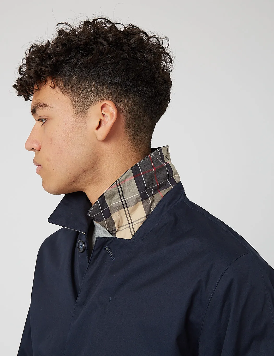 Barbour Rokig Mac Jacket - Navy Blue