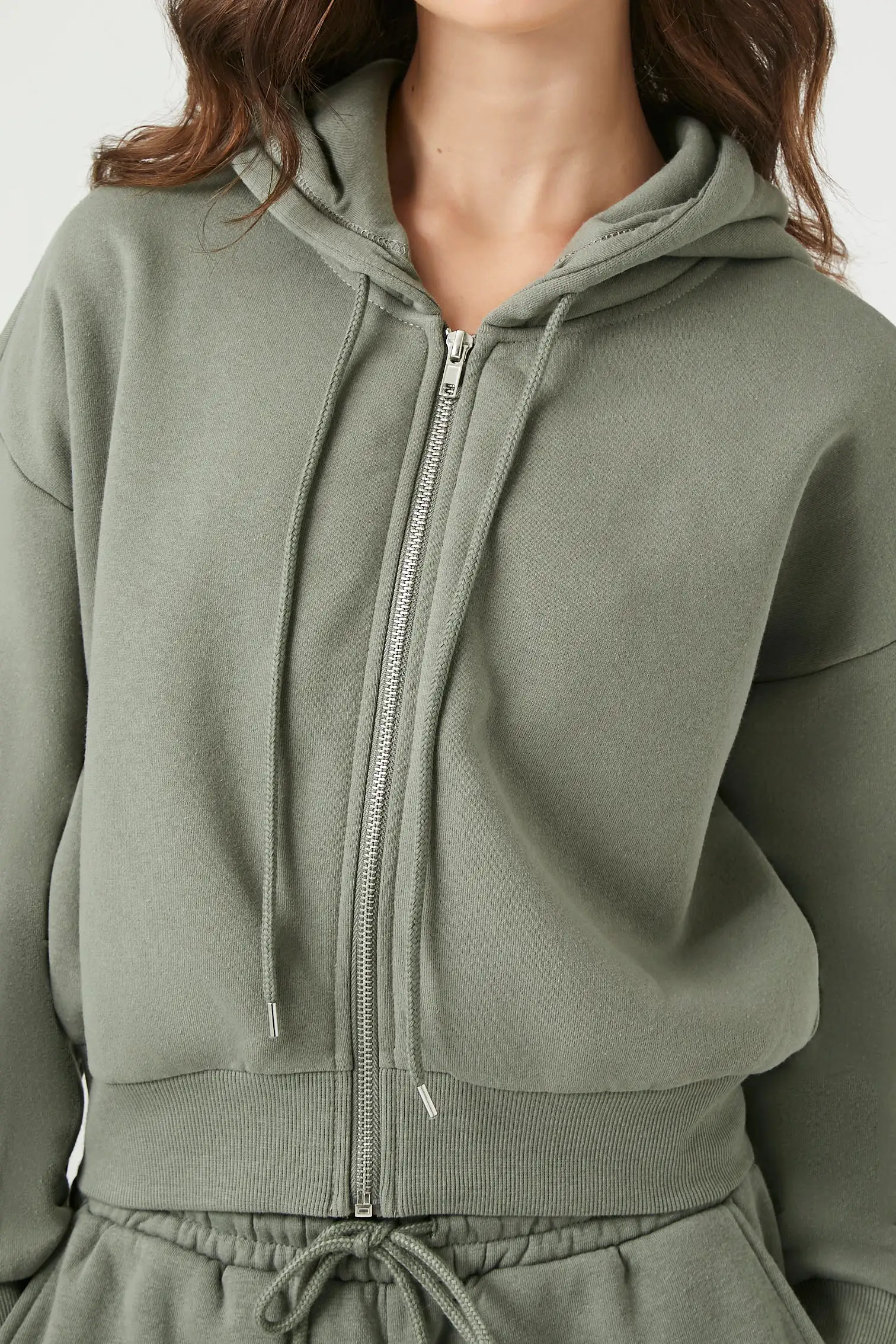 Basic Fleece Zip-Up Hoodie