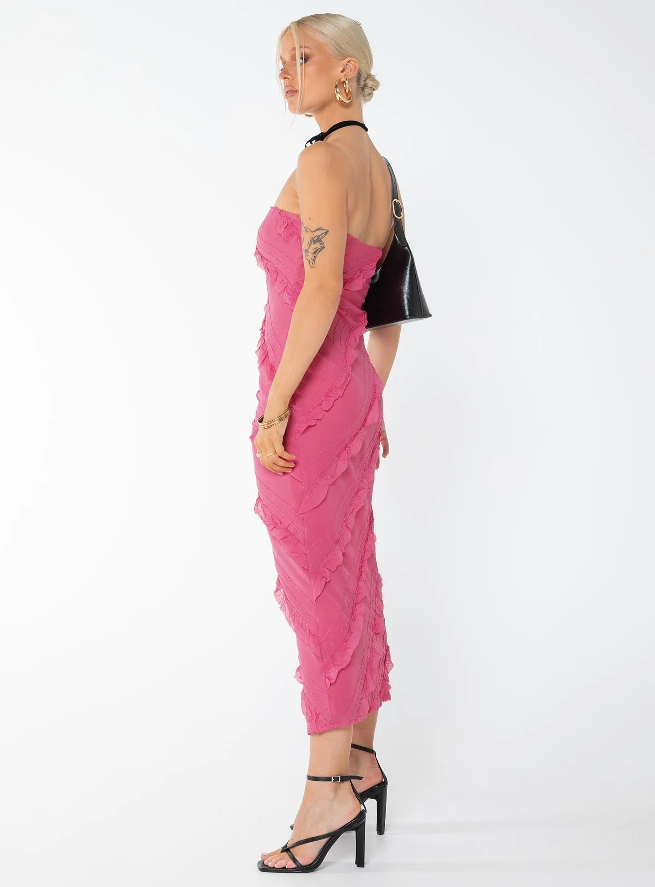 Baylie Maxi Dress Hot Pink