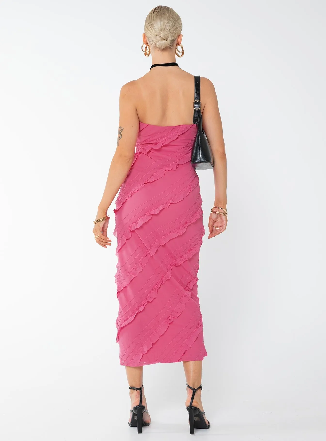 Baylie Maxi Dress Hot Pink