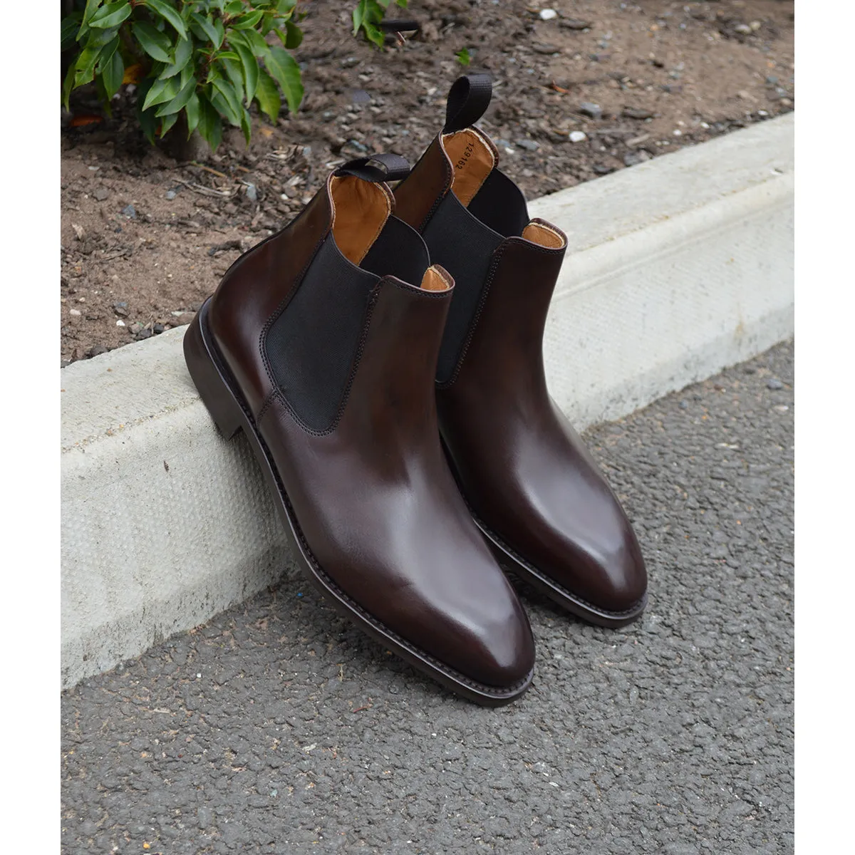 Berwick 1707 Chelsea Boot (475)- Moka