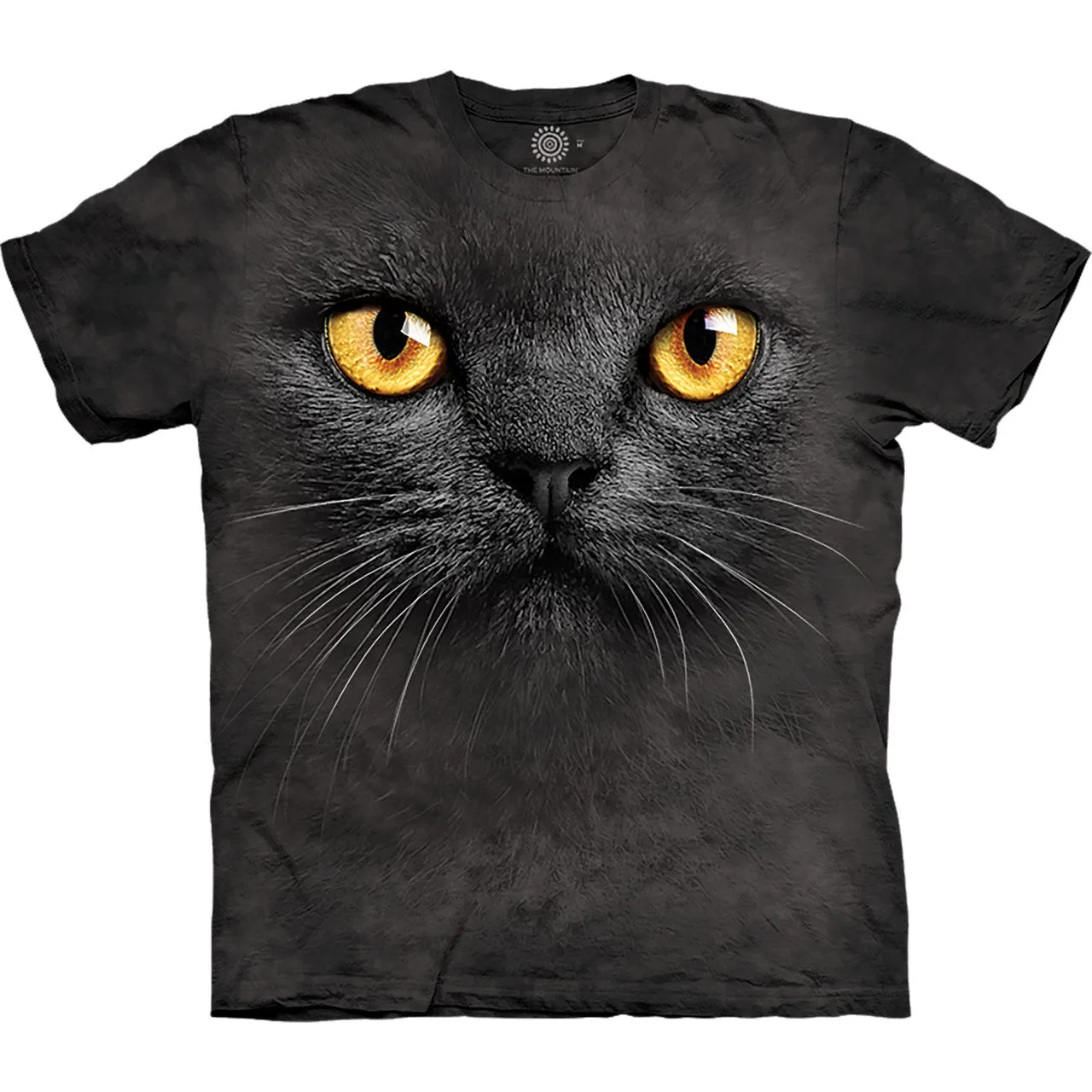 Big Face Black Cat T-Shirt