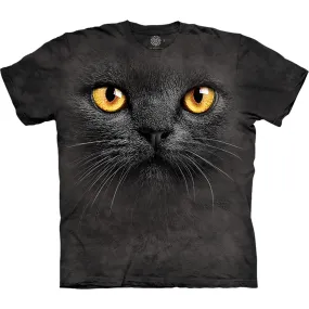 Big Face Black Cat T-Shirt