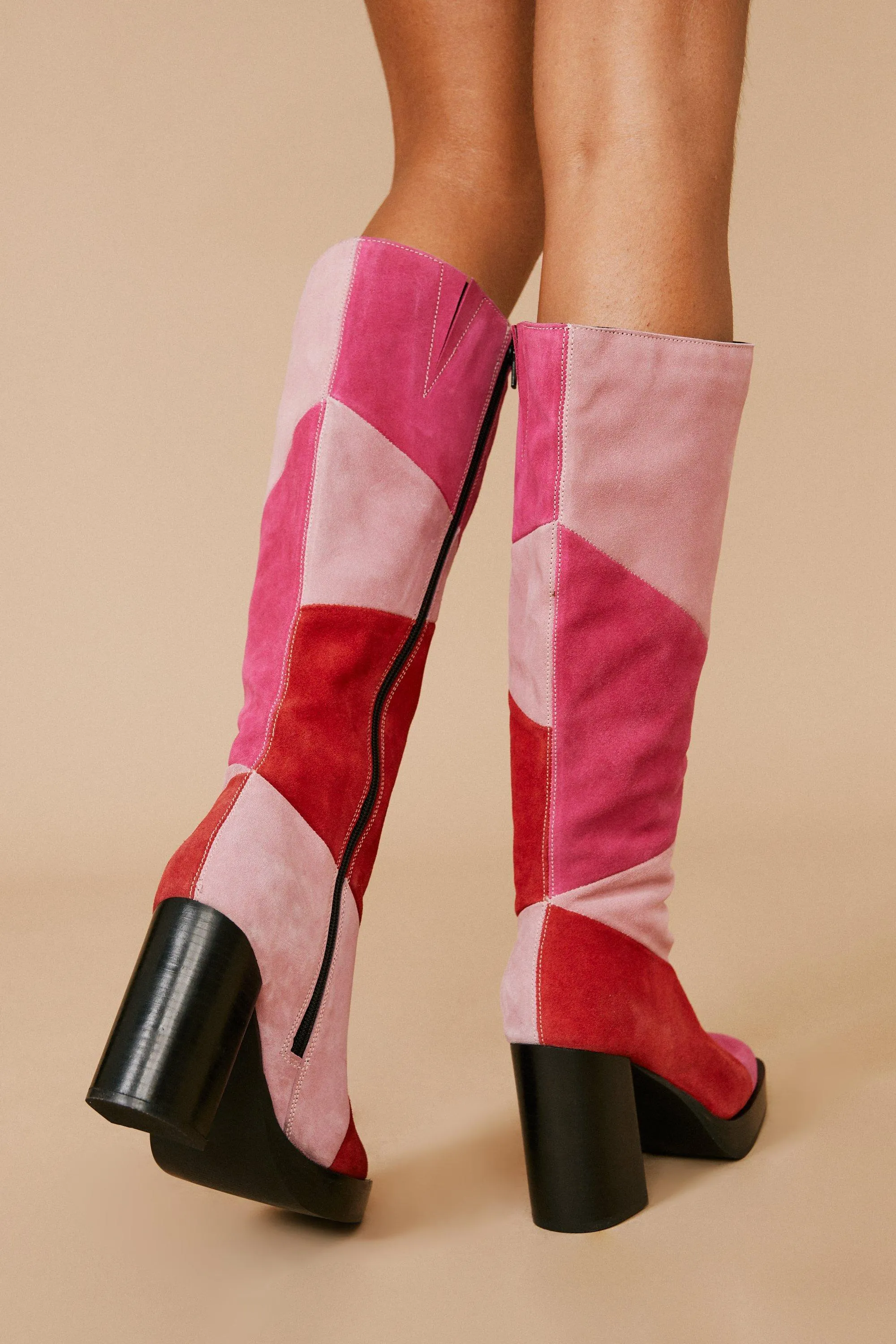 Boots | Real Suede Platform Knee High Boots | NastyGal