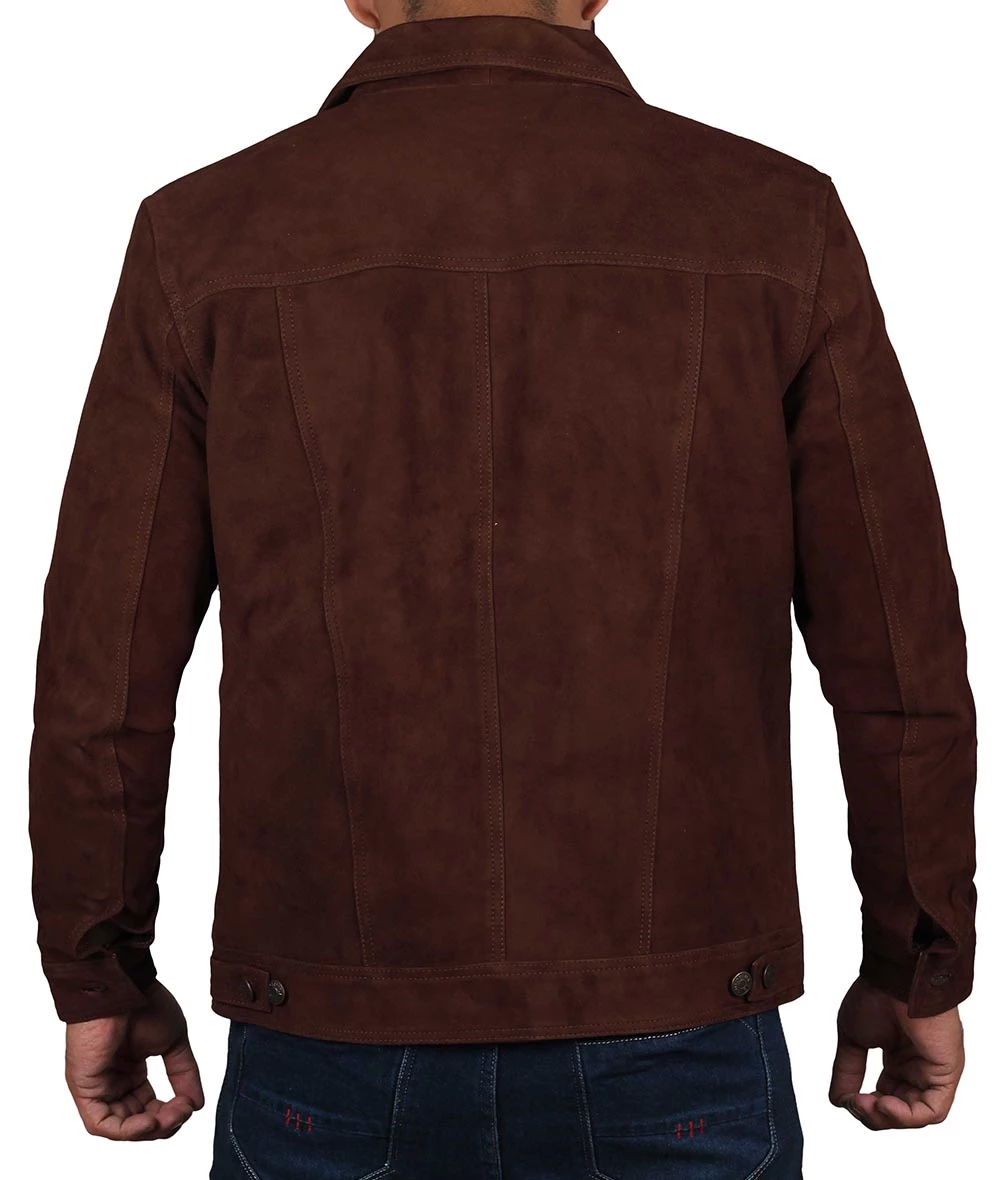 Brown Suede Jacket for Men