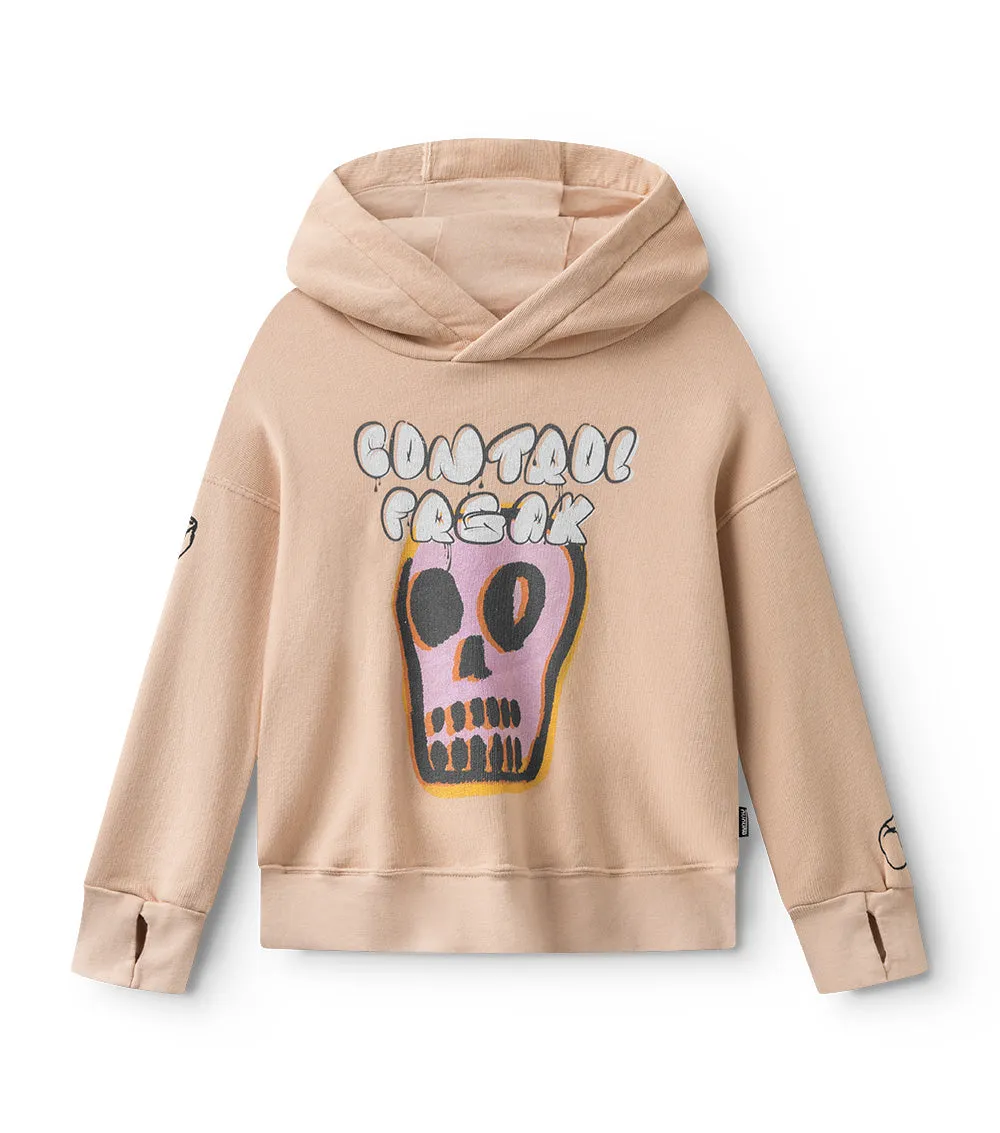 bubbly dizzy skull hoodie