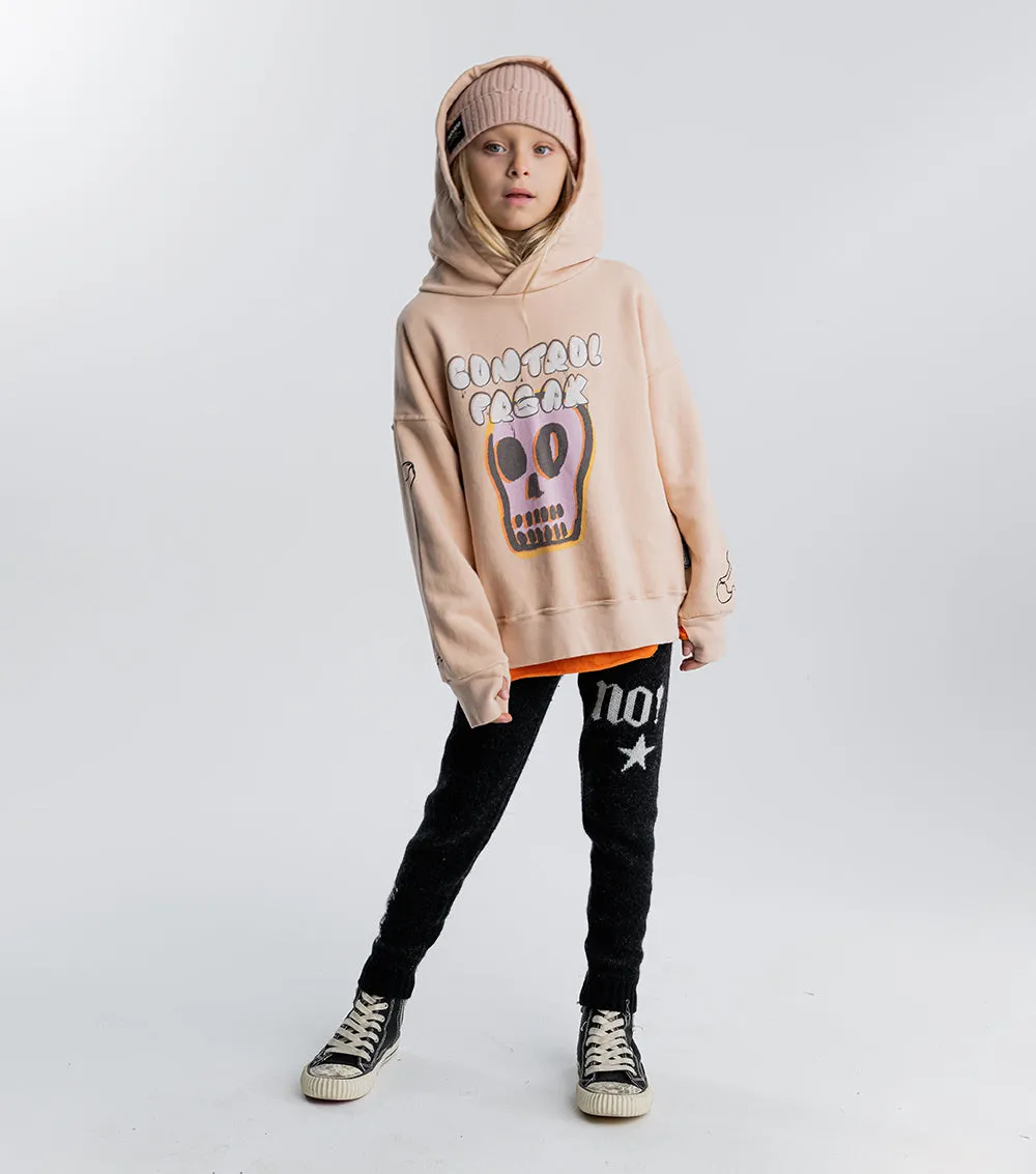 bubbly dizzy skull hoodie