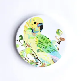 Budgerigar Ceramic Coaster