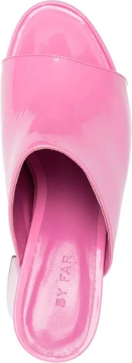 BY FAR Brad 120mm platform sandals Pink