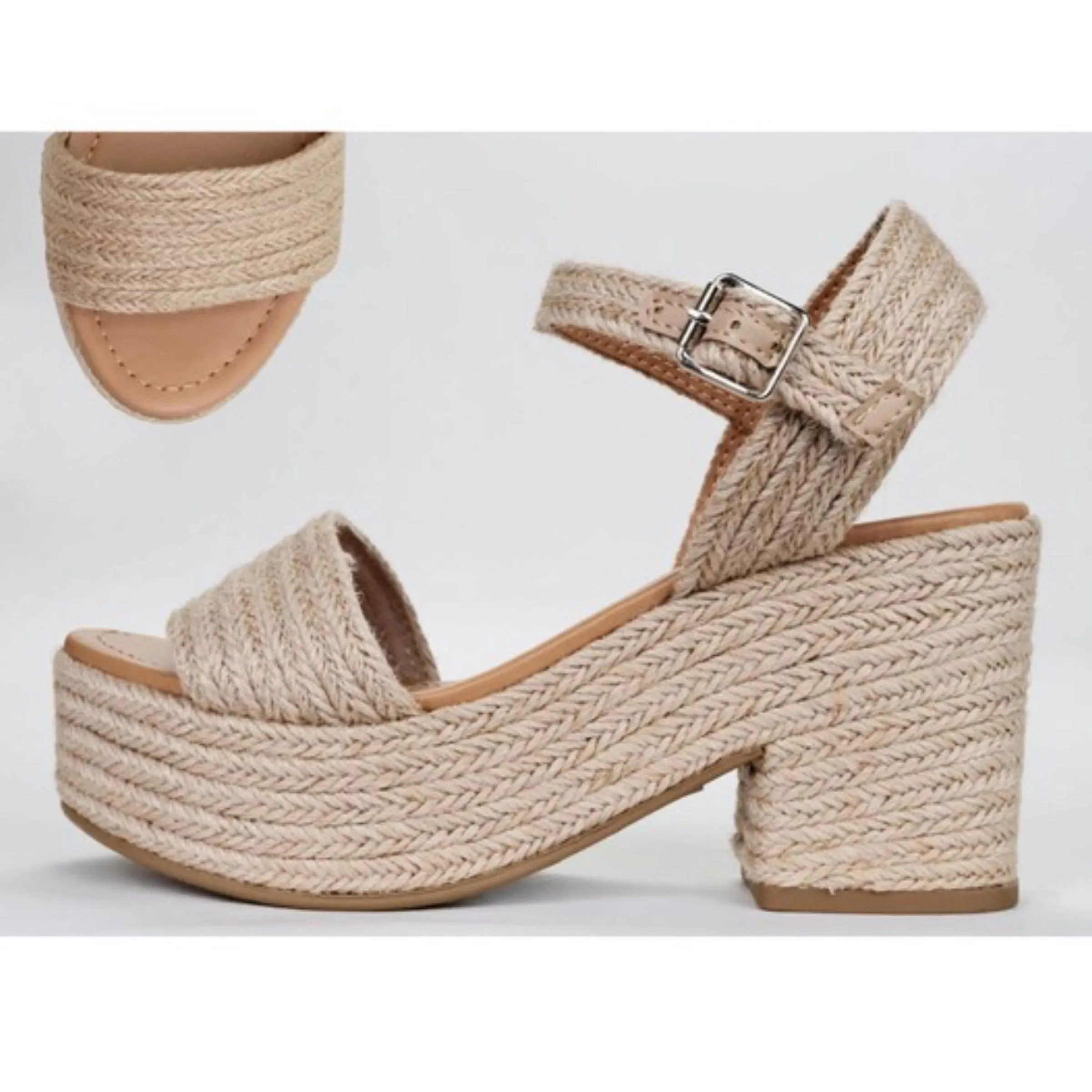 Castle Jute Chunky Platform Sandals