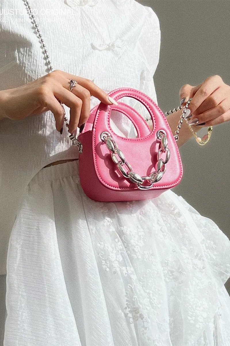 Chain Crossbody Mini Tote Bag