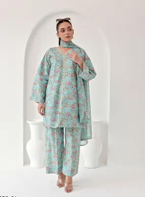 Chromatic By Noorma Kaamal Chikankari Lawn 3 Piece Unstitched Suit NK24C NK-CPC-06