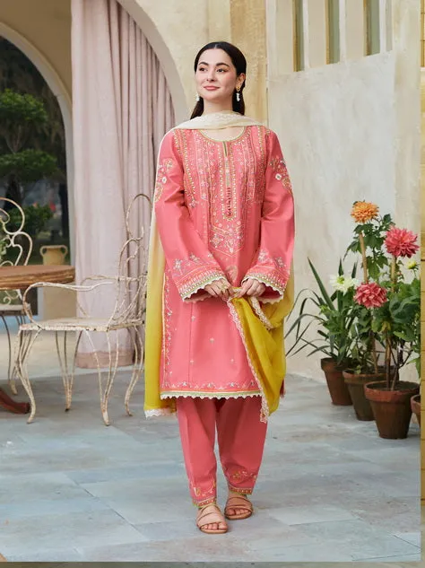 Coco by Zara Shahjahan Embroidered Lawn Unstitched 3Pc Suit D-02B BANO