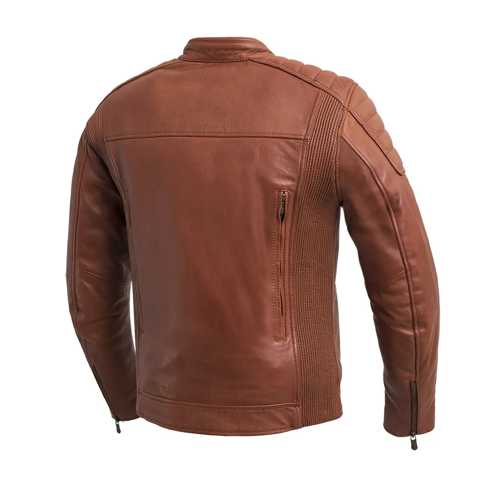 Crusader Men's Motorcycle Leather Jacket