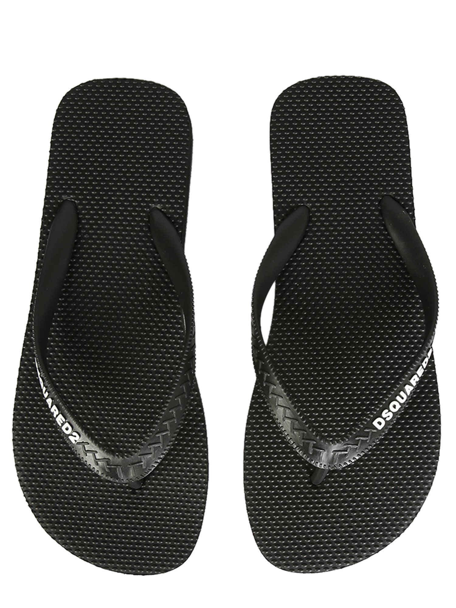 DSQUARED    RUBBER FLIP FLOPS WITH LOGO