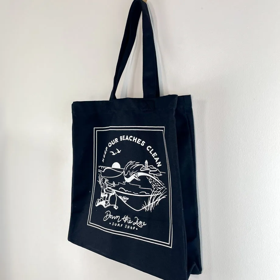 DTL Surf Co. Tote Bag - Black