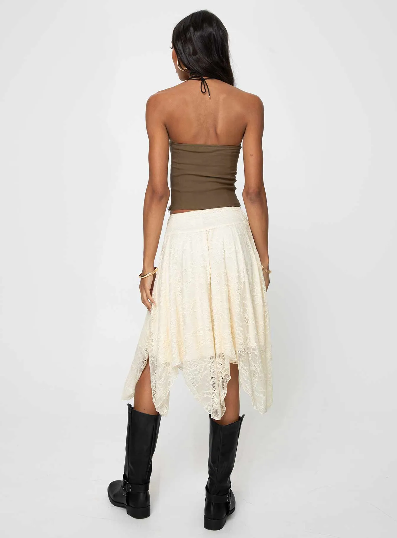 Enslee Midi Skirt Cream