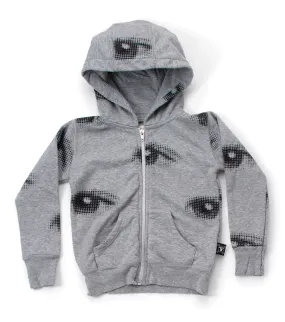 eye zip hoodie