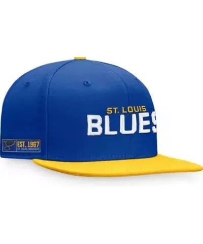 Fanatics Men's NHL Fanatics Blue/Gold St. Louis Blues Iconic Color Blocked Snapback Hat