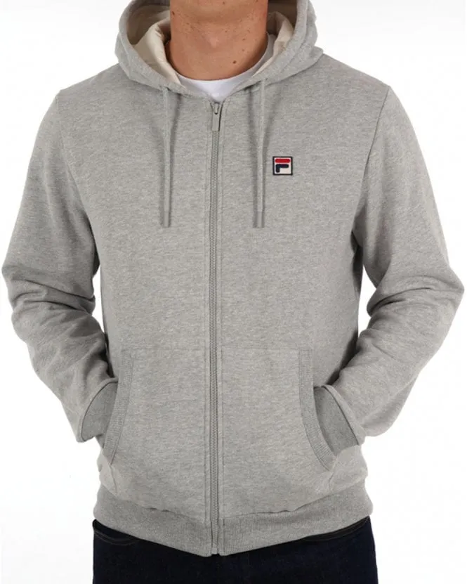 Fila Vintage Tenconi Hoodie Light Grey Marl