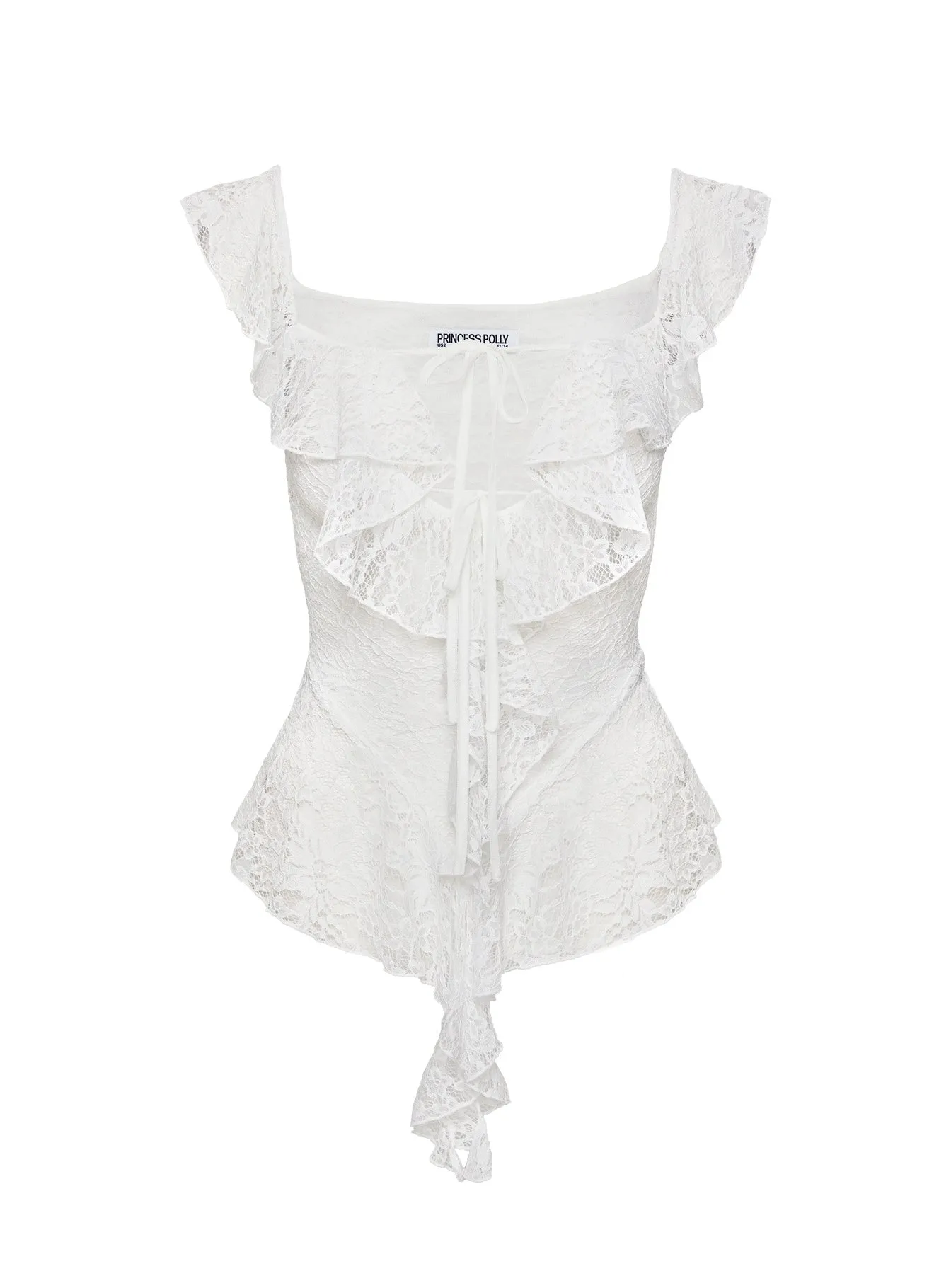 Francia Frill Top White