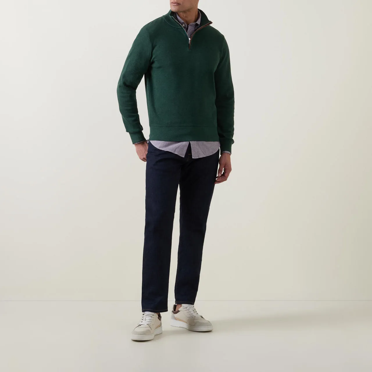 GANT Sacker Half-Zip Sweater - Dark Green