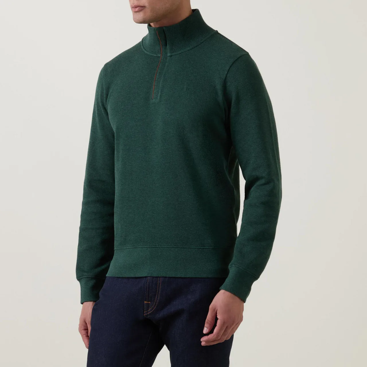 GANT Sacker Half-Zip Sweater - Dark Green