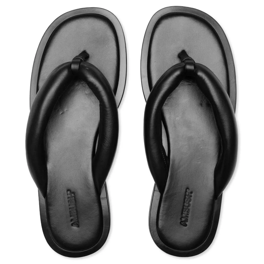 Geta Flip Flops - Black/Black