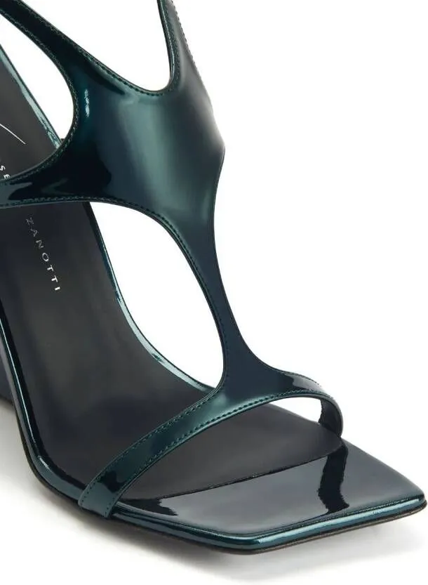 Giuseppe Zanotti Tutankamon 105mm leather sandals Green