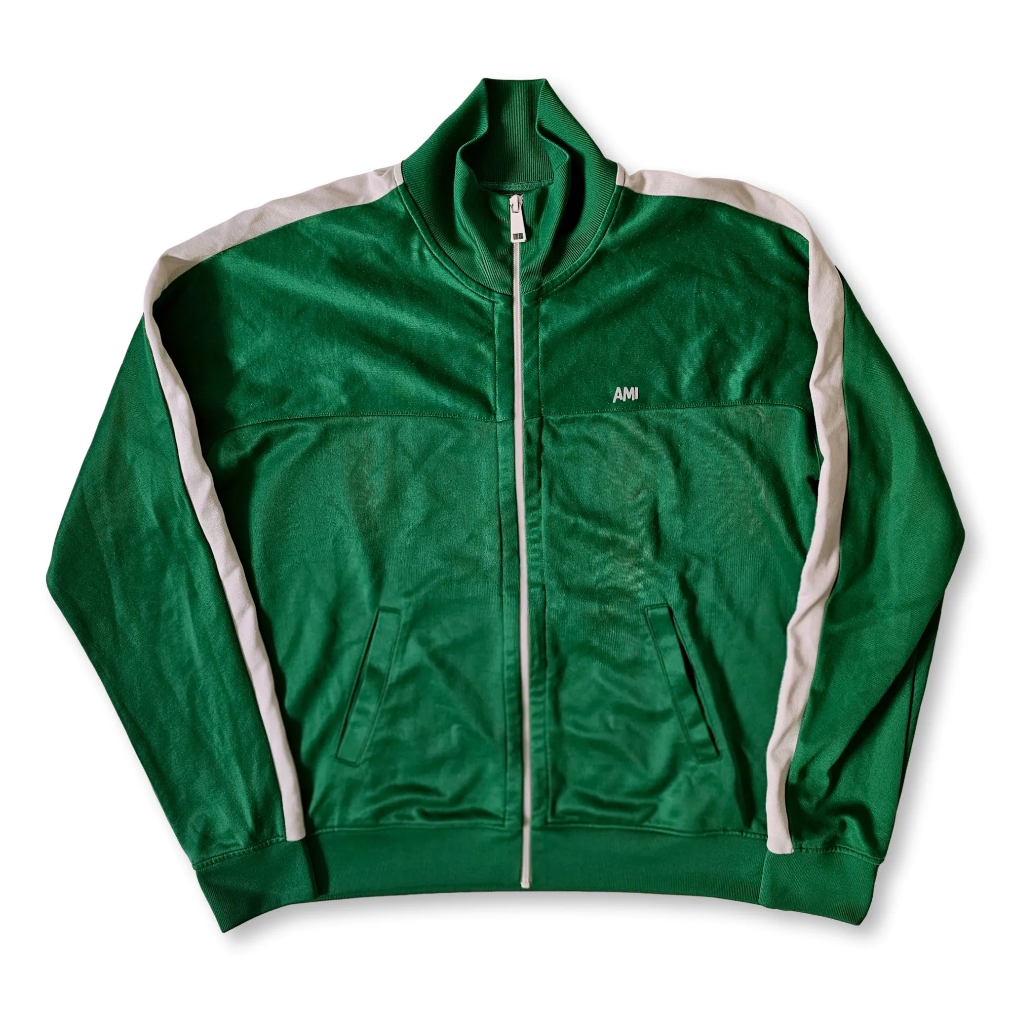 Green AMI Paris track jacket