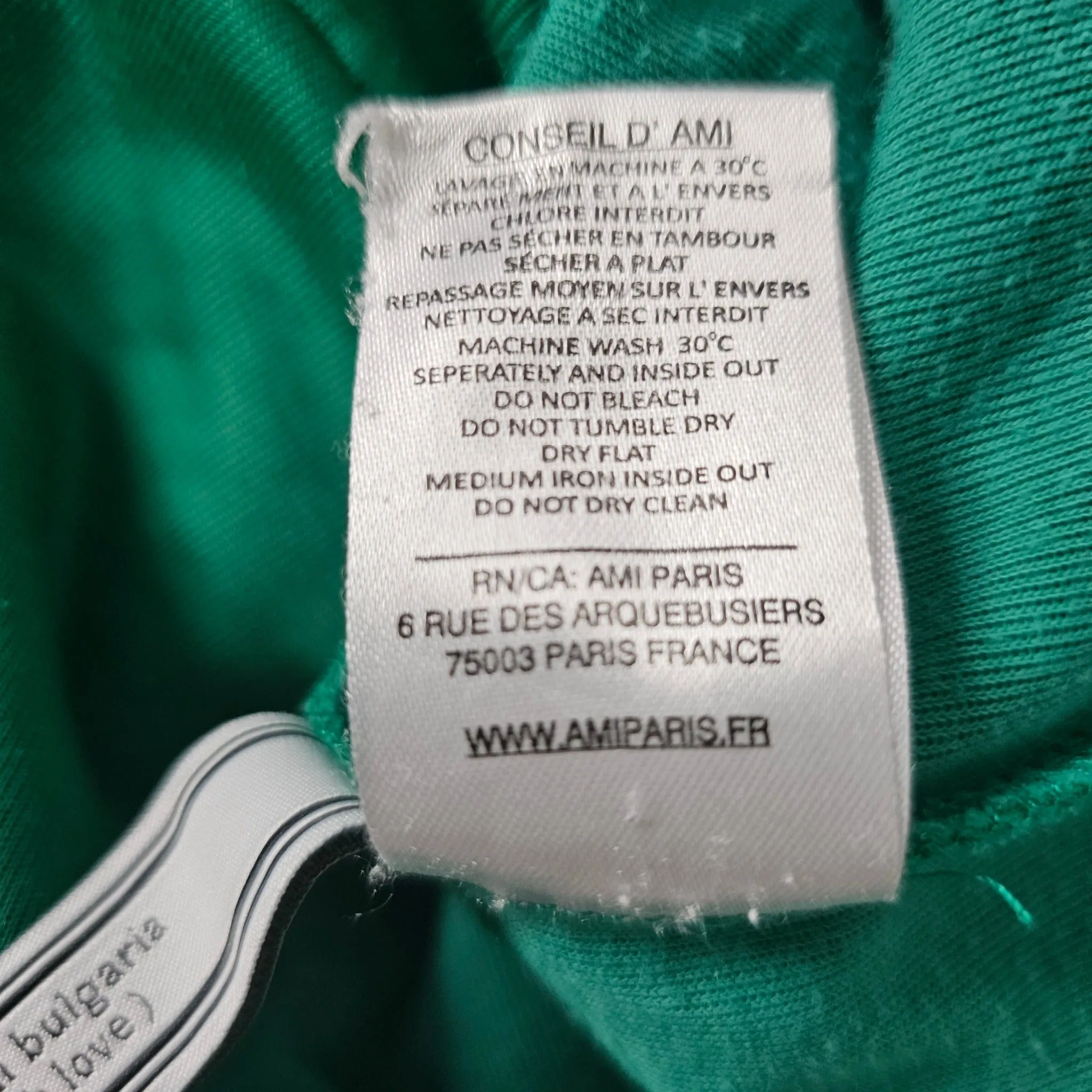 Green AMI Paris track jacket