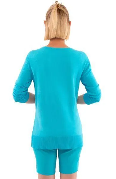 Gretchen Scott Sneek-a-Peek  Sweater - (five colorways)