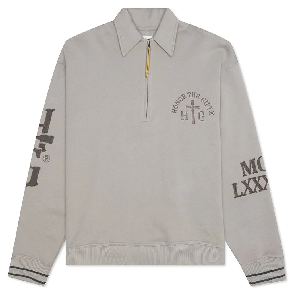 Honor The Gift Prep School Henley Sweater - Grey