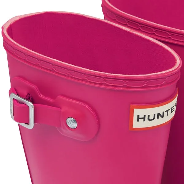 Hunter Original Little Kids Wellington Boots in Bright Pink