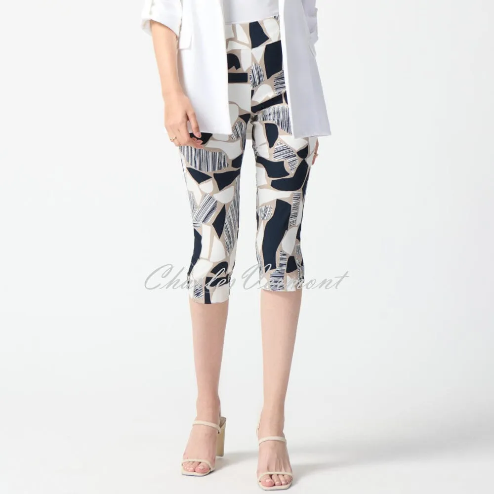 Joseph Ribkoff Abstract Print Capri Trouser - Style 242224