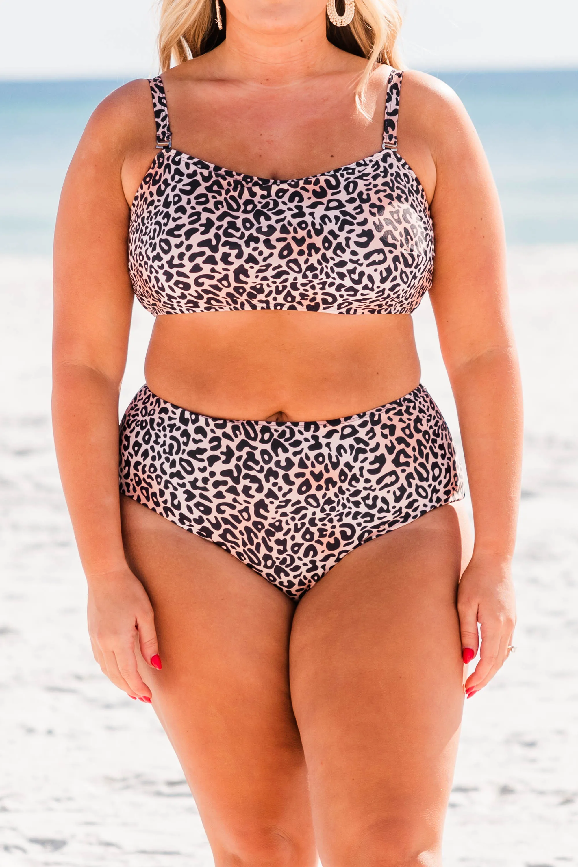 Jungle On The Beach Swim Bottom, Leopard