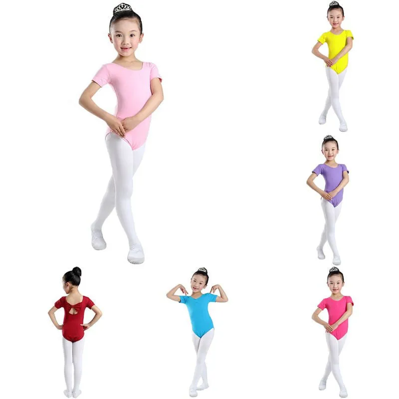 Kid Girls Ballet Dance Gymnastics Leotards Children Sleeveless Dancewear Clothes SM6