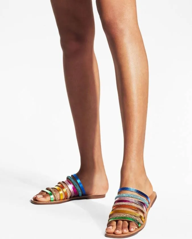 Kurt Geiger London Daisy Rainbow flat sandals Blue