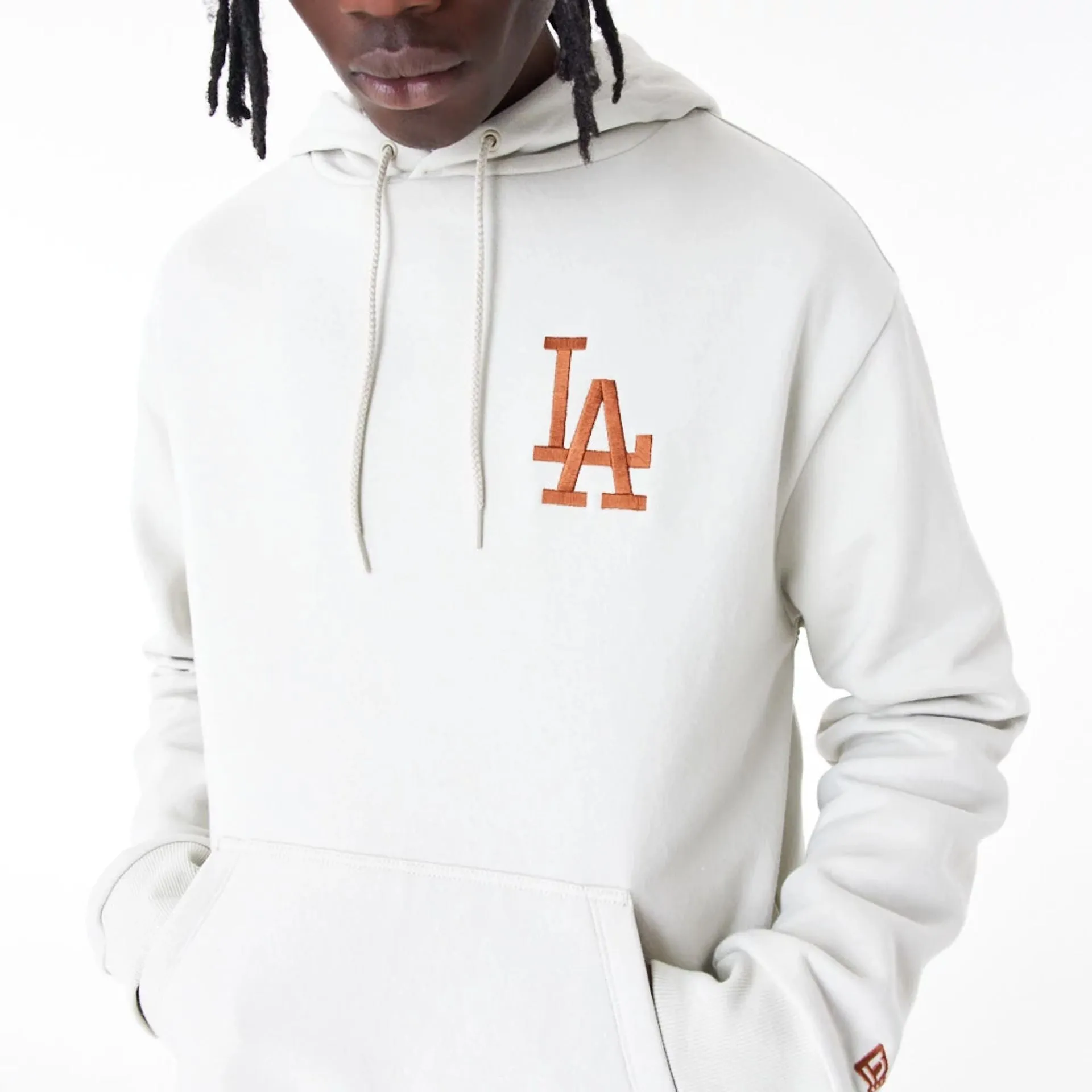 LA Dodgers League Essential Stone Oversized Pullover Hoodie