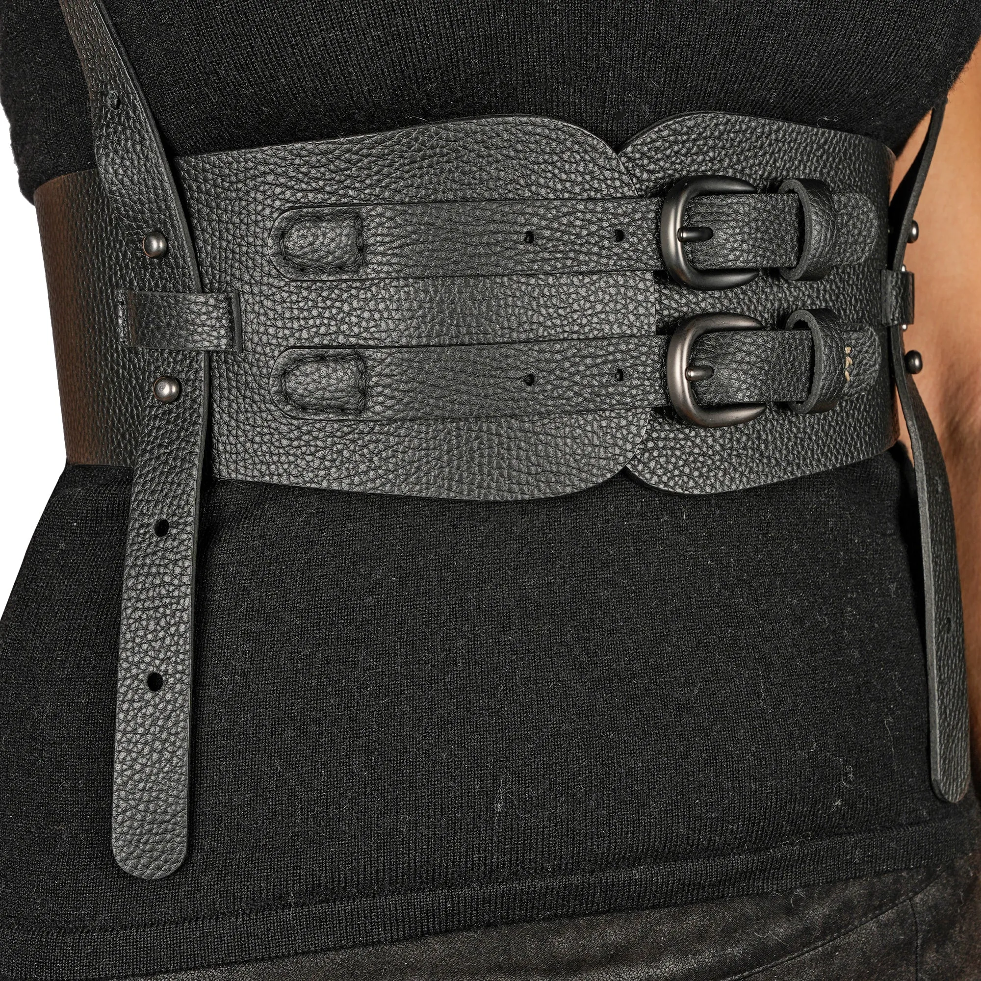 Leather Waist Belt Dandy Black